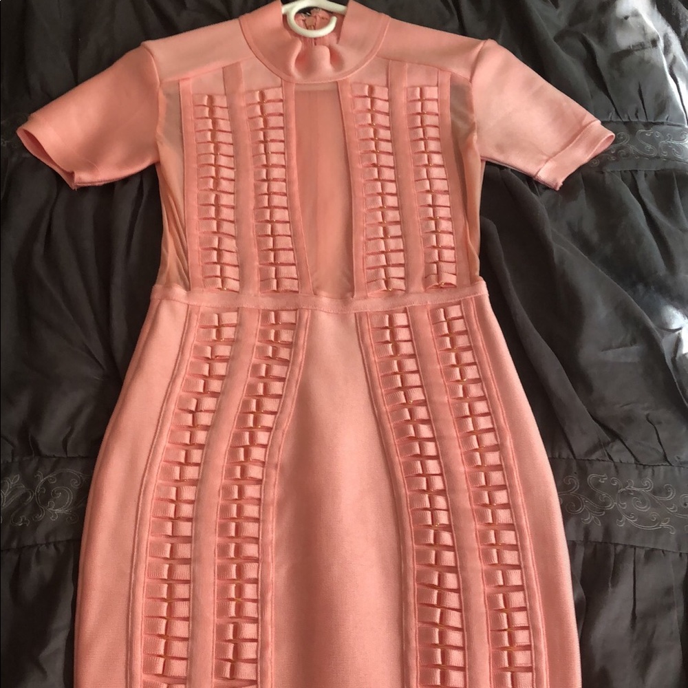 Pink bandage dress